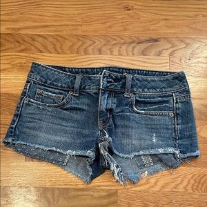 American Eagle Outfitters Dark Blue Jean Shorts